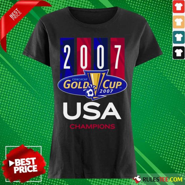 2007 Concacaf Gold Cup USA Champions Ladies Tee