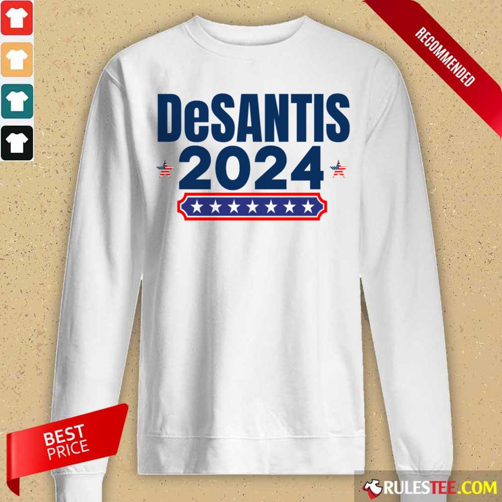 Desantis 2024 Stars And Stripes Red White And Blue Long-Sleeved
