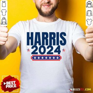 Harris 2024 Stars And Stripes Red White And Blue Shirt