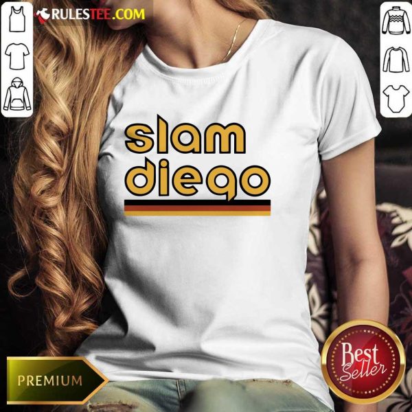Hot Slam Diego Baseball Ladies Tee