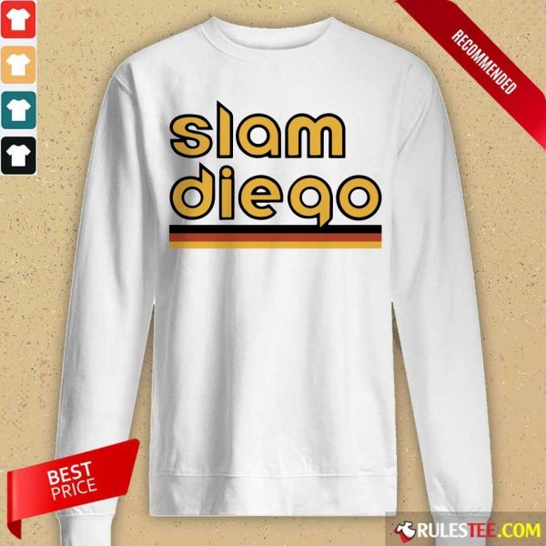 Hot Slam Diego Baseball Long-Sleeved