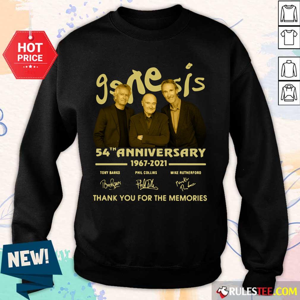 The Genesis 54th Anniversary 1967-2021 Thank You For The Memories Signature Sweater