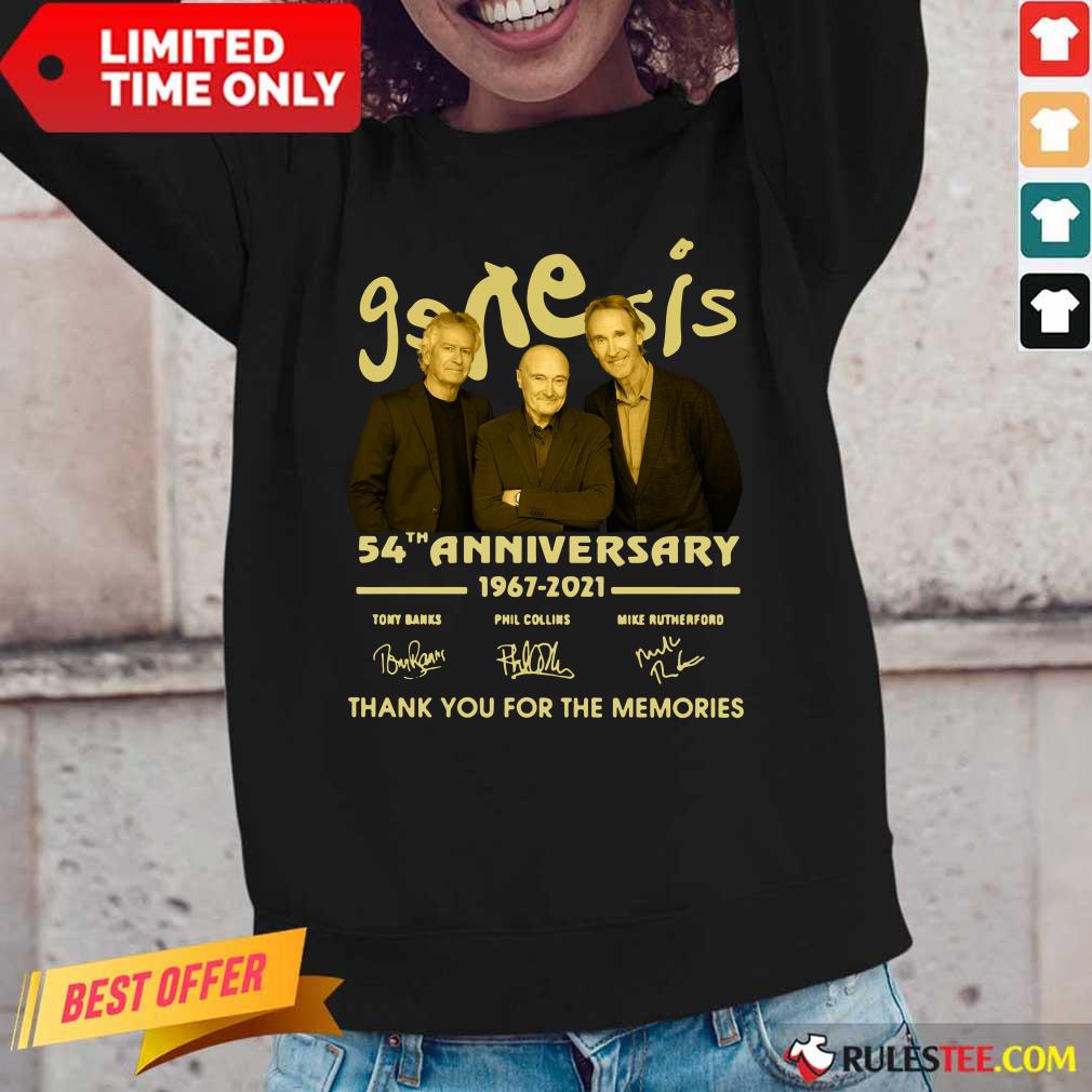 The Genesis 54th Anniversary 1967-2021 Thank You For The Memories Signature Long-Sleeved