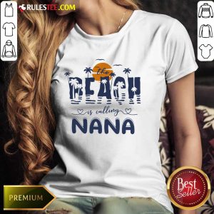 Top The Beach Is Calling Nana James Tyler Ben Norah Ladies Tee