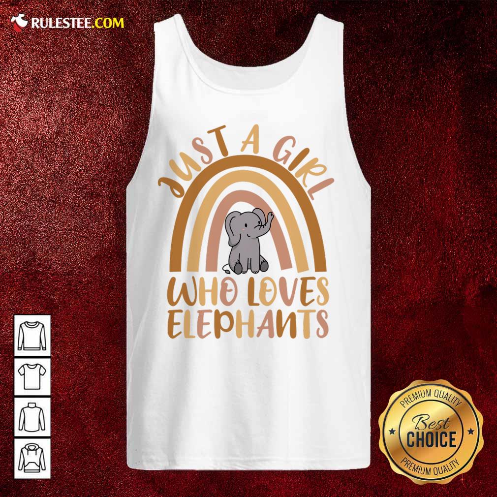 Just A Girl Who Loves Elephants Tank Top