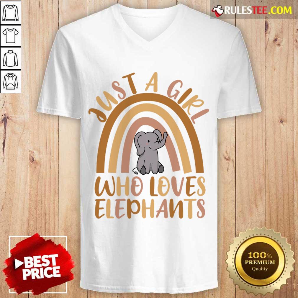 Just A Girl Who Loves Elephants V-neck