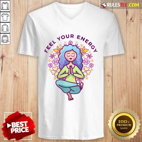 Yoga Feel Your Energy Strong Girl V-neck