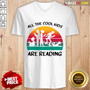 All The Cool Kids Are Reading Vintage V-neck