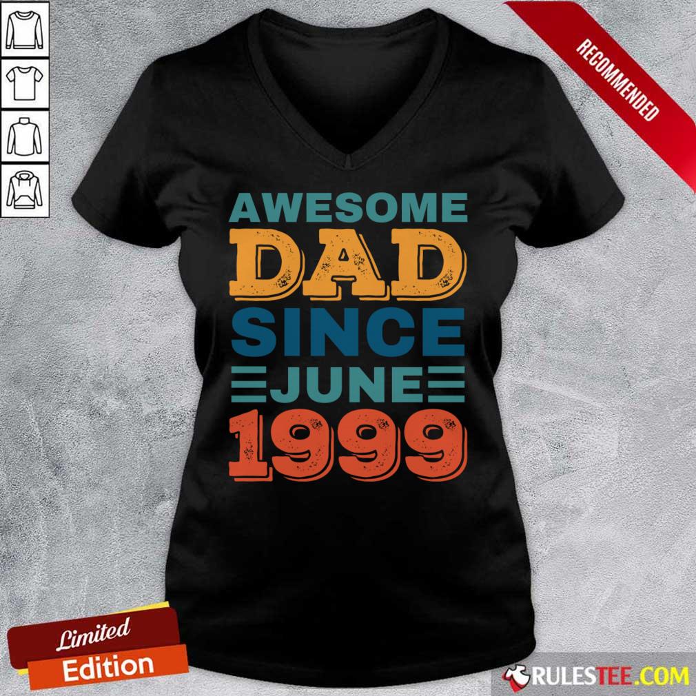Awesome Dad Since June 1999 V-neck