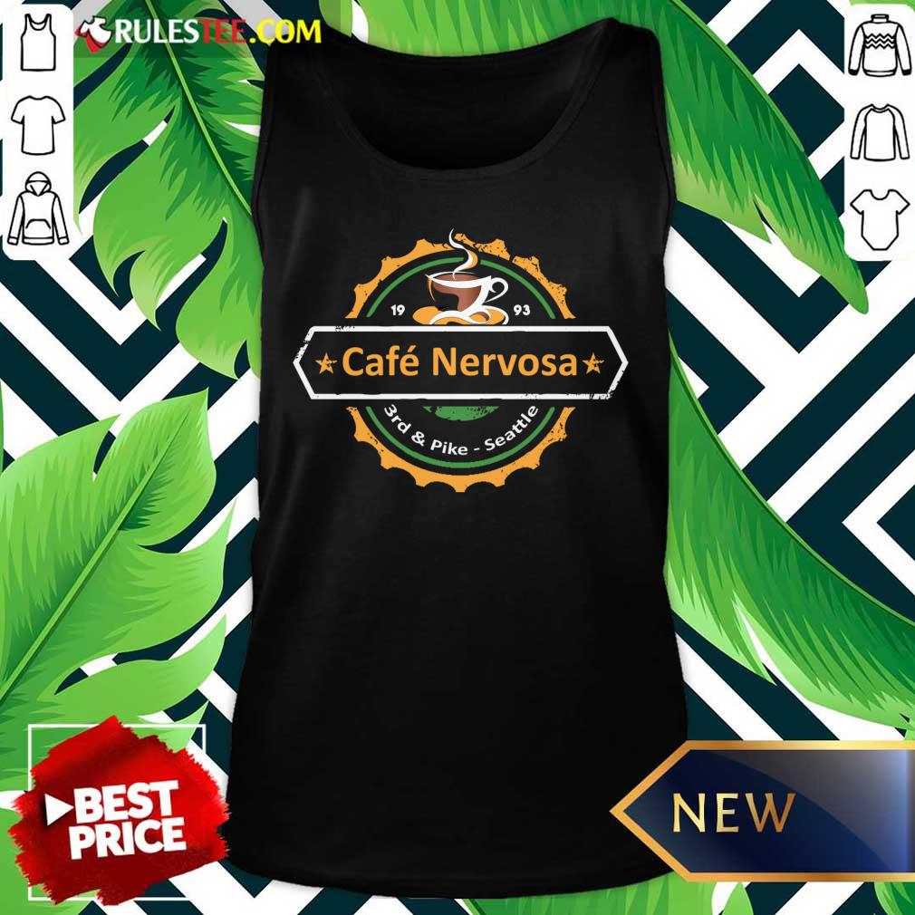 1993 Cafe Nervosa 3rd And Pike Seattle Tank Top