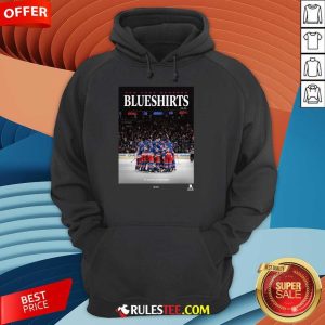 New York Rangers Blueshirts Group Huddle Magazine Hoodie