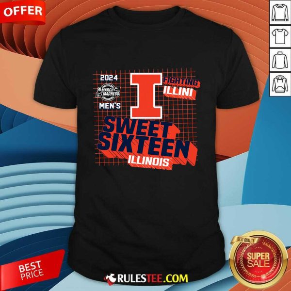 Illinois Fighting Illini Men's Basketball Sweet Sixteen T-Shirt