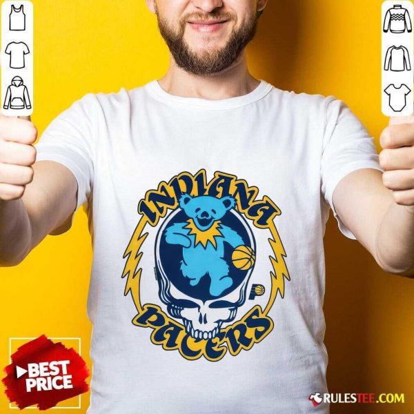 Indiana Pacers Grateful Dead Bear T-shirt