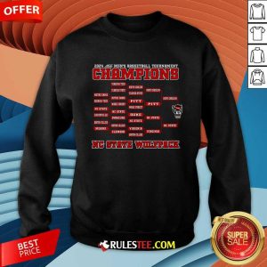 NC State Wolfpack 2024 ACC Men's Basketball Conference Tournament Champions Bracket Sweatshirt