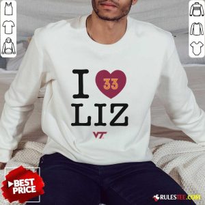 I Love Liz Kitley Virginia Tech 33 Sweatshirt