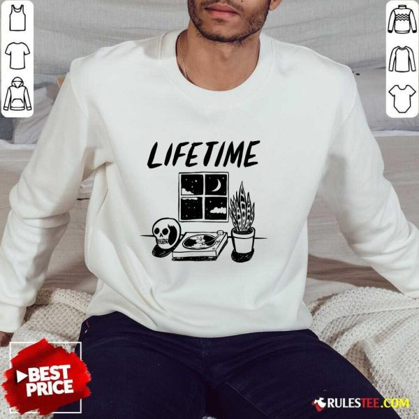 Lifetime Just A Quiet Evening Vinyl Record Player Sweatshirt