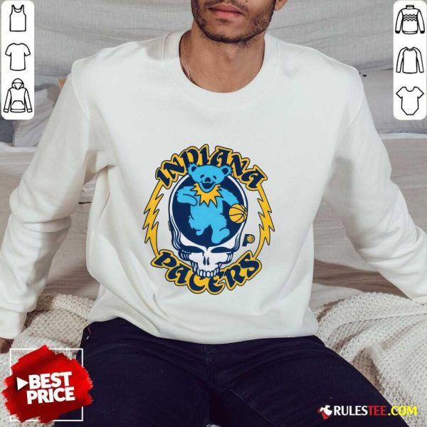 Indiana Pacers Grateful Dead Bear Sweatshirt