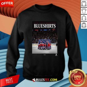 New York Rangers Blueshirts Group Huddle Magazine Sweatshirt