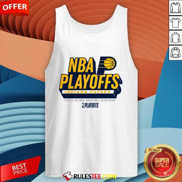 Indiana Pacers 2024 NBA Playoffs Defensive Stance Tank-top