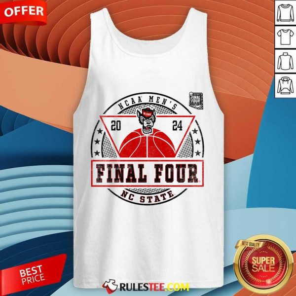 NC State Wolfpack 2024 NCAA Men's Basketball Tournament March Madness Final Four Elevated Greatness Tank-top