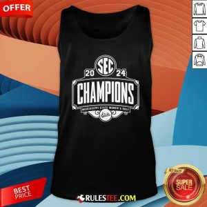 Mississippi State Bulldogs Women's Golf 2024 SEC Tournament Champions Tank-top