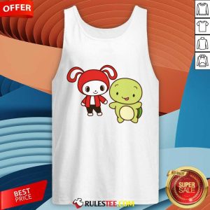 JJ And Mikey Maizen Minecraft Rabbit Turtle Tank-top