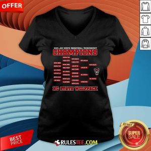 NC State Wolfpack 2024 ACC Men's Basketball Conference Tournament Champions Bracket V-neck