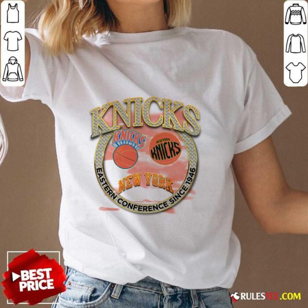 New York Knicks Crown Jewels Classics Vintage V-neck