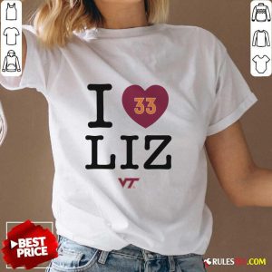 I Love Liz Kitley Virginia Tech 33 V-neck