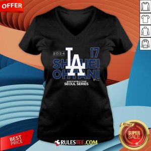 Los Angeles Dodgers Shohei Ohtani Royal 2024 MLB World Tour Seoul Series V-neck