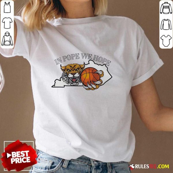 Kentucky Wildcats Mascot Head Holding Basketball Kentucky Map V-neck