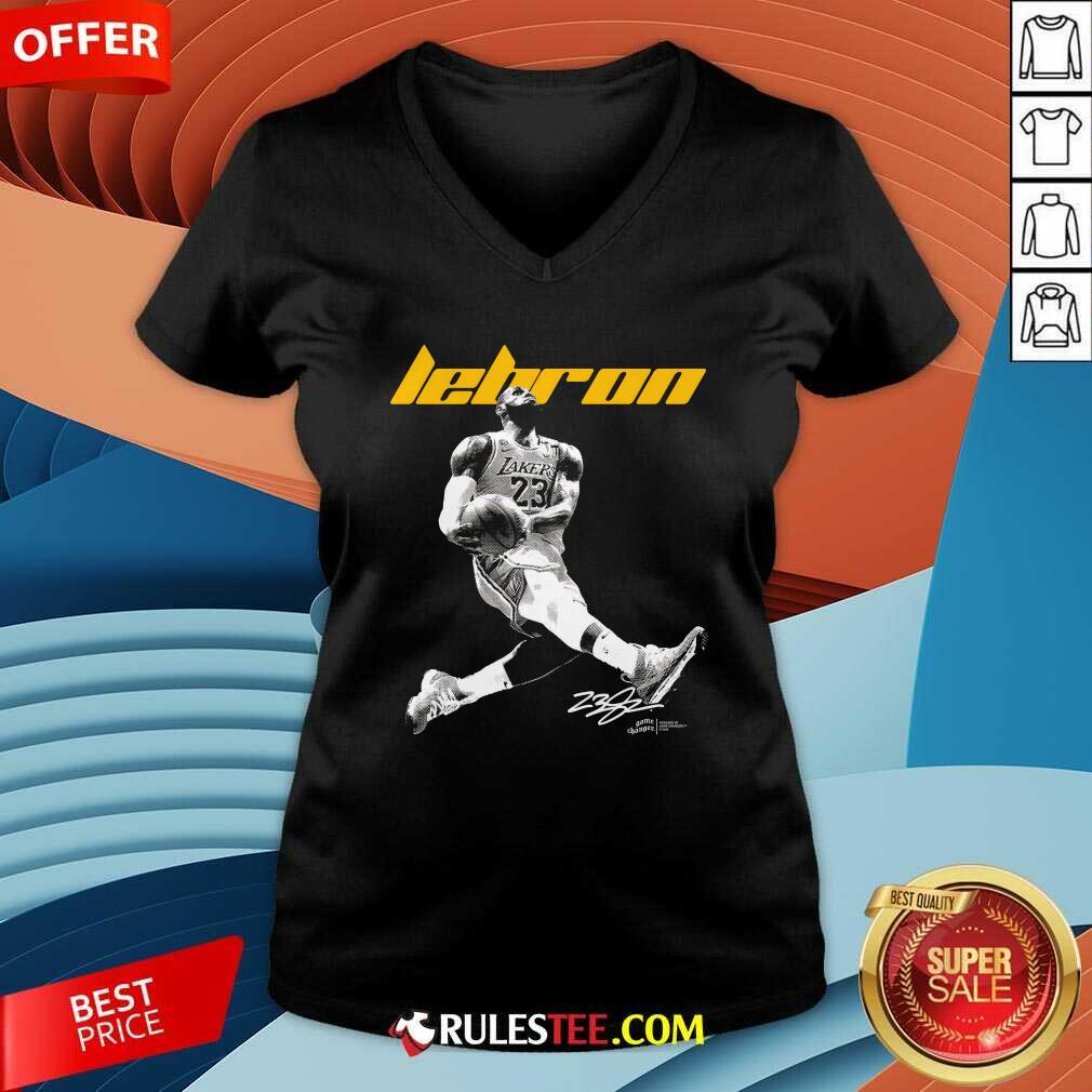 Los Angeles Lakers LeBron James Game Changers V-neck