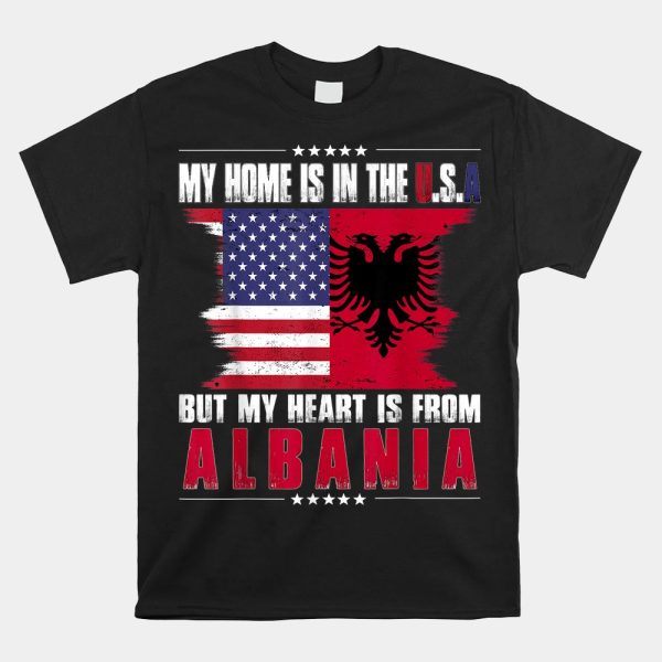 American Grown Patriot Albanian American From Albania Shirt