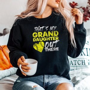 Ball Heart Thats My Granddaughter Out There Softball Sweatshirt