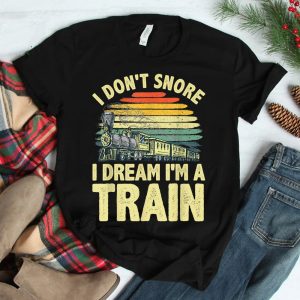 Best Train For Men Boys Steam Locomotive Train Collector Shirt