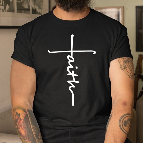 Faith Cross Quotes Christian Lion Luke Shirt