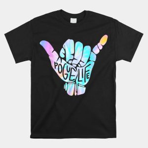 Pogue Life Shaka Hand Hang Loose Tie Dye Pattern Shirt