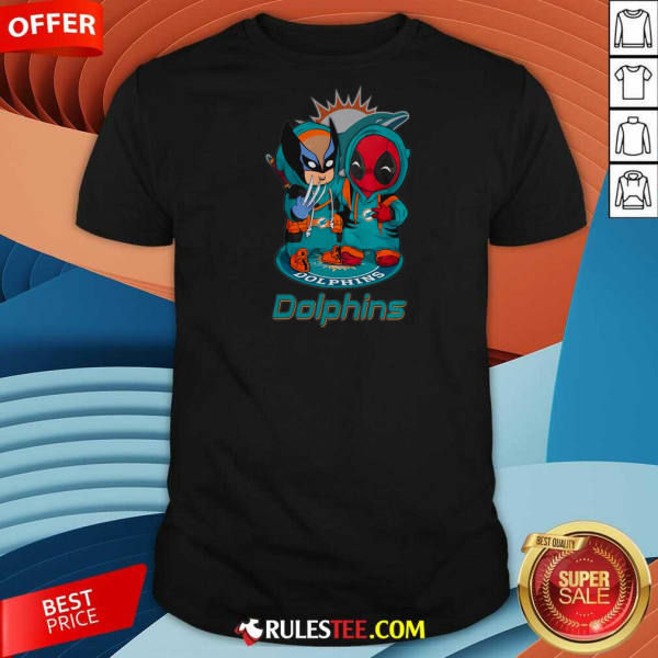 Miami Dolphins Marvel Wolverine Deadpool True Friends T-Shirt