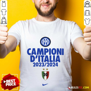 Inter Milan Campioni DItalia 2023 2024 T-Shirt
