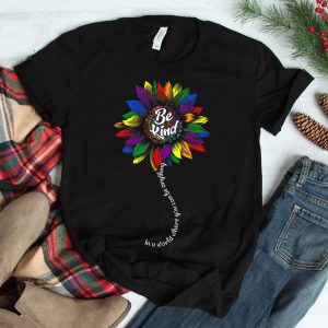 Sunflower Autism Awareness Be Kind Puzzle Mom Support Kids Shirt