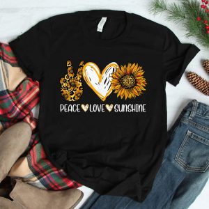 Sunflower Peace Love Sunshine Sunflower Shirt