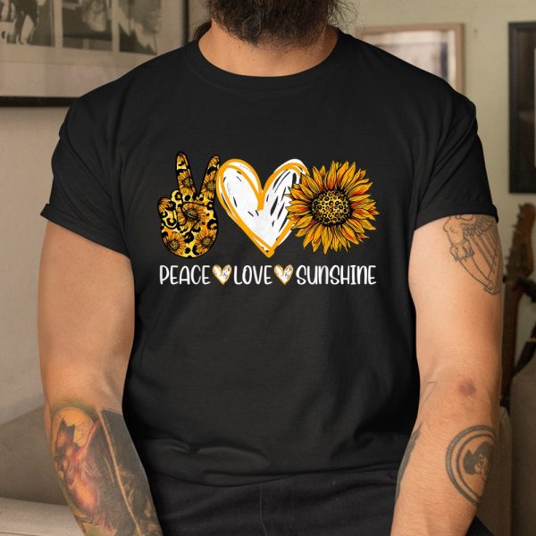Sunflower Peace Love Sunshine Sunflower Shirt