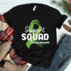 Support Squad Mental Health Awareness Lime Green Ribbon Shirt