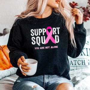 Support Squad Pink Ribbon Breast Cancer Awareness Sweatshirt