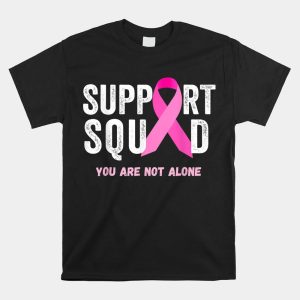 Support Squad Pink Ribbon Breast Cancer Awareness Shirt