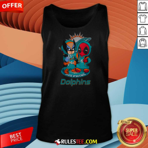 Miami Dolphins Marvel Wolverine Deadpool True Friends Tank-top