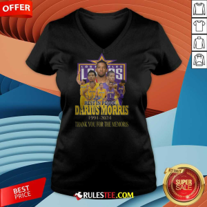 Rest In Peace Darius Morris 1991-2024 Thank You For The Memories V-neck