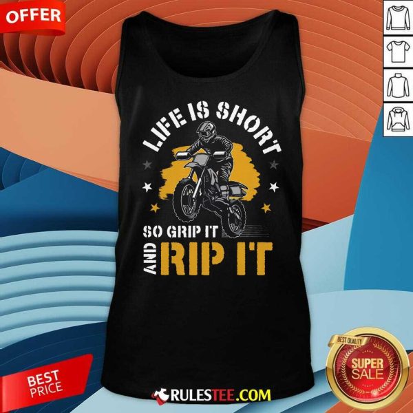 Awesome Dirtbike Motocross Forget Everything And Ride Tank-Top