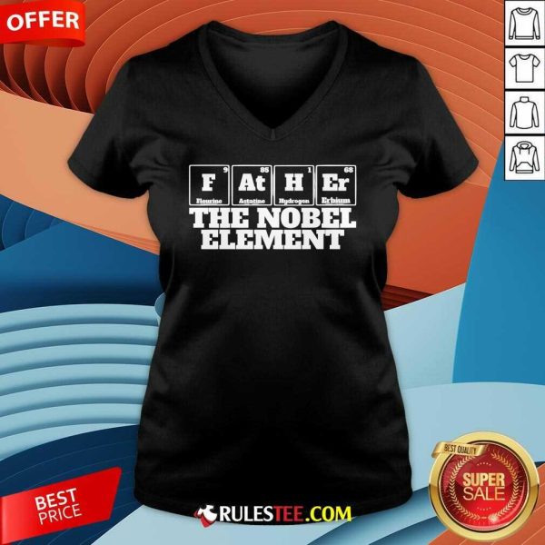 Awesome Father The Nobel Element V-Neck