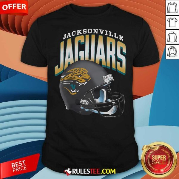 Awesome Jacksonville Jaguars Gradient Helmet T-Shirt